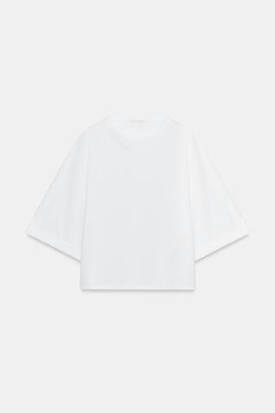 ХЛОПКОВАЯ ФУТБОЛКА НА ПУГОВИЦЕ — ZARA
