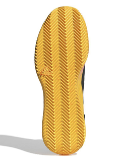 Мужские кроссовки теннисные Adidas Adizero Ubersonic 4.1 M Clay - black/orange/yellow