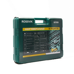 Набор инструментов универсальный ROSSVIK UST055, 55 предметов (1/4", 1/2" DR)