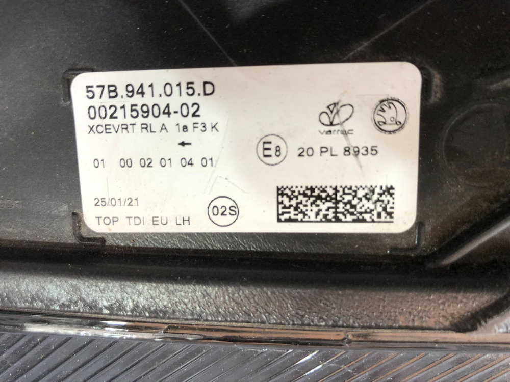 Фара левая LED Skoda Karoq 17-нв Б/У Оригинал 57B941015D