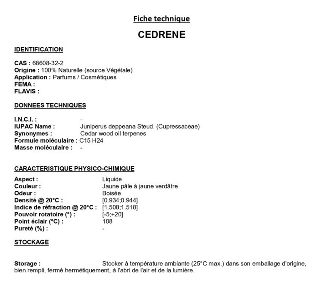 CEDRENE / СЕДРЕН CAS 469-61-4