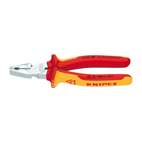 Плоскогубцы комбинированные особой мощности хромированные 180 мм Knipex 02 06 180