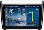 Магнитола для Volkswagen Polo 5 2009-2020 (рамка черная глянцевая) - Teyes CC4-PRO монитор 9.5" 2K QLED на Android 13, Быстрейшая, Snapdragon 778G, ИИ, CarPlay, DSP, 4G SIM-слот