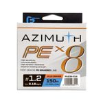 F-FISHING Шнур Azimuth PE X8 150м Orange 0,18мм 8,2кг/18lb