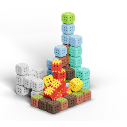 Конструктор Marioinex Mini Waffle GREEN BLOCKS 908228 502 деталей арт. 908228 / Конструктор Мариоинекс