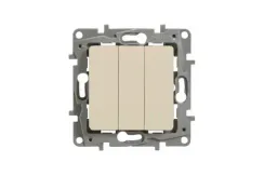 Выключатель Legrand Etika 3-клавишный слоновая кость 27384
