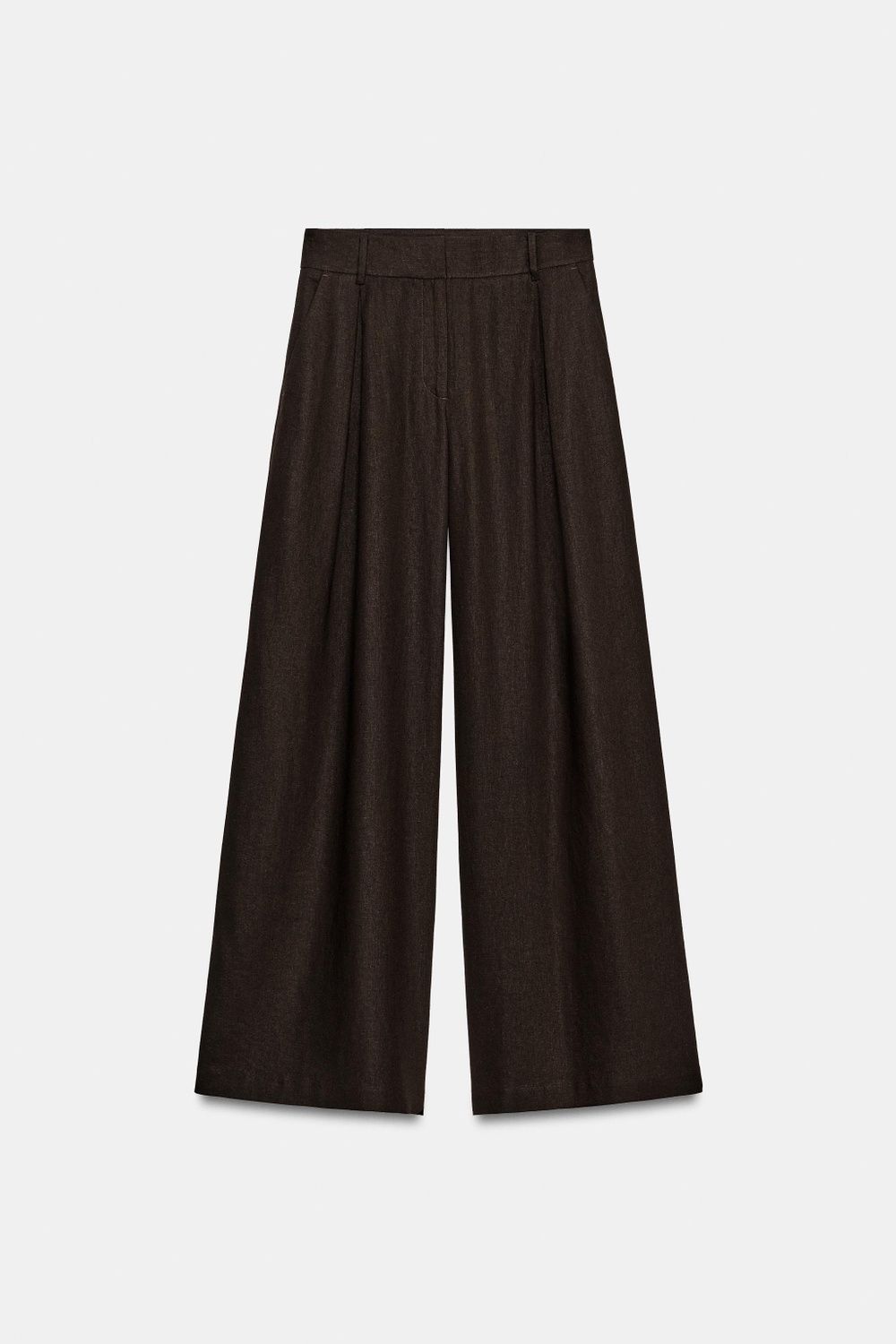 ШИРОКИЕ БРЮКИ ИЗ ЛЬНА — ZARA