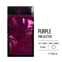 Глиттер мелкий Purple, 25гр