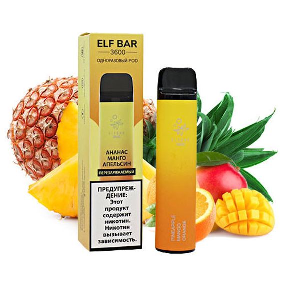 Elf Bar - Pineapple Mango Orange (3600, 1.6% nic)
