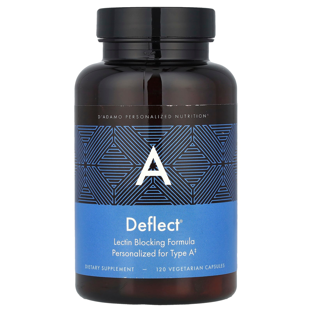 D'adamo, Deflect® A, формула для блокирования лектинов, 120 вегетарианских капсул