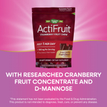 Nature's Way, ActiFruit ™, жевательные таблетки с клюквой, 500 мг, 20 жевательных таблеток