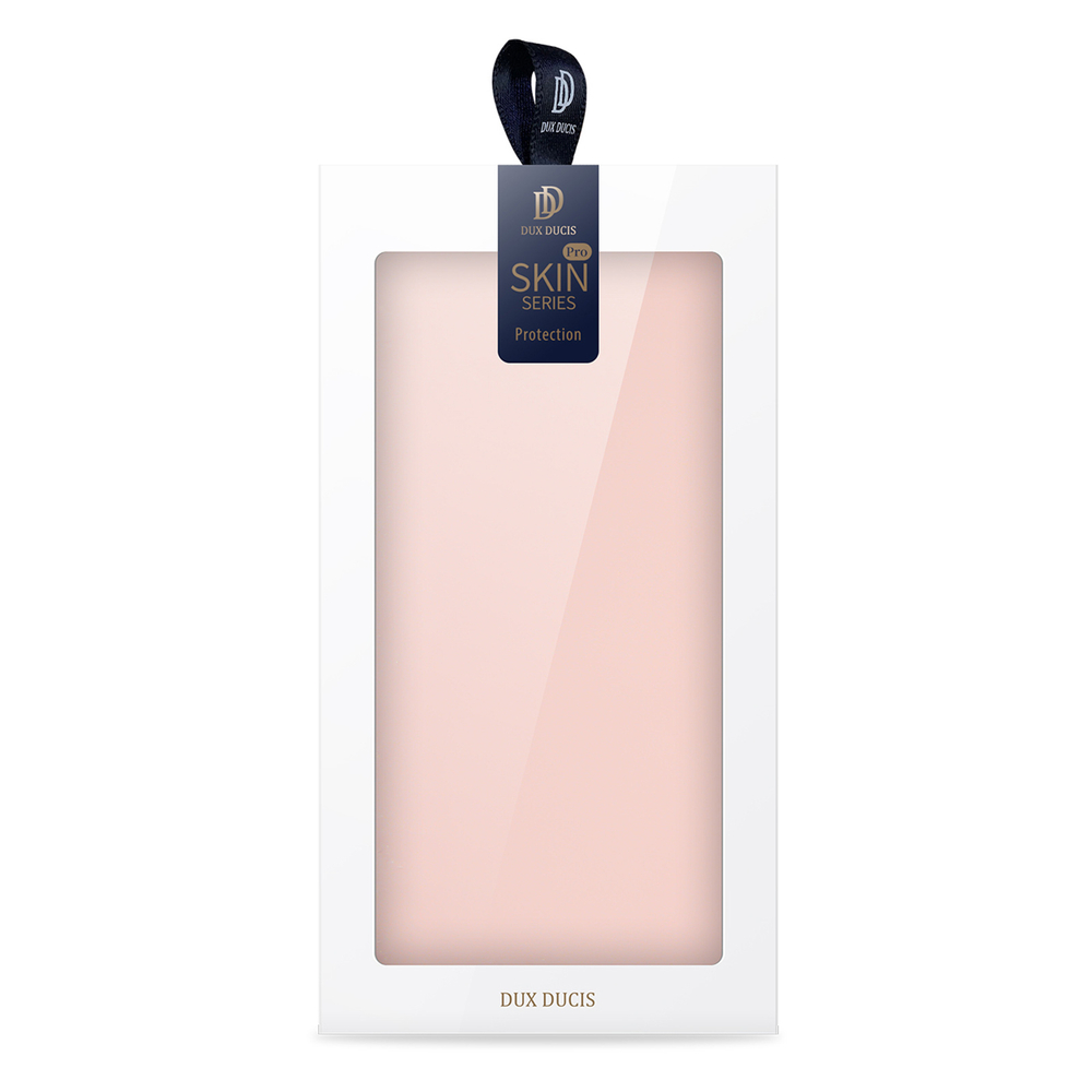 Чехол книжка из PU кожи розового цвета от Dux Ducis для смартфона Xiaomi Redmi Note 14 5G, серия Skin Pro Series Case