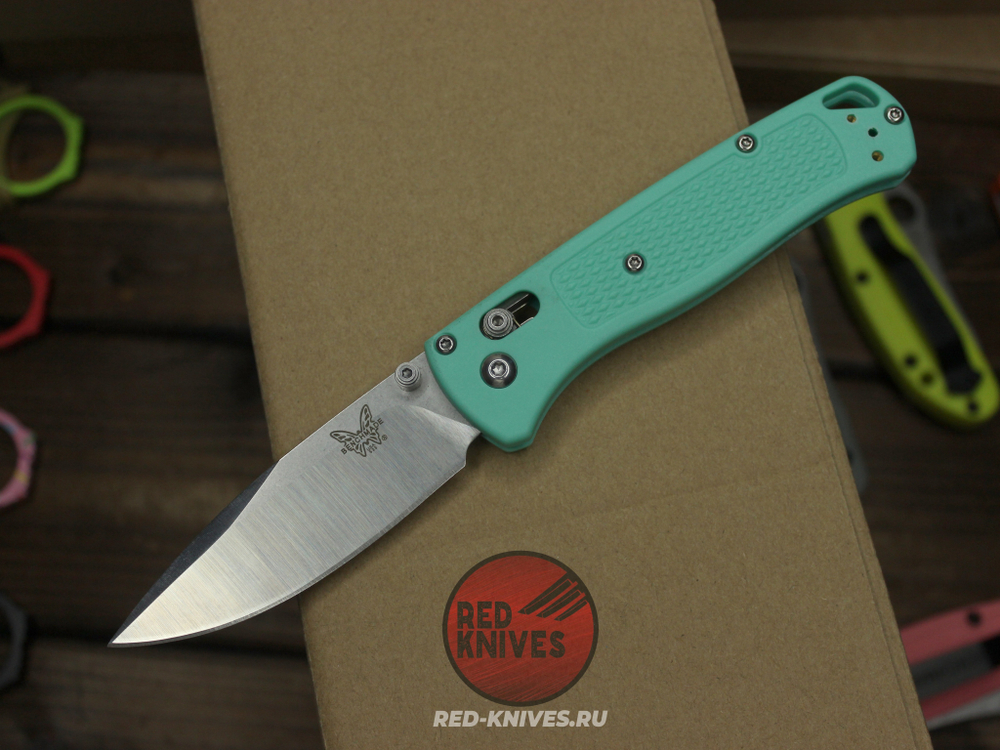 Нож Benchmade 535 Bugout CIVIL MINT (редкий цвет) А+++ - минт рукоять, клинок сатин, фурнитура сатин