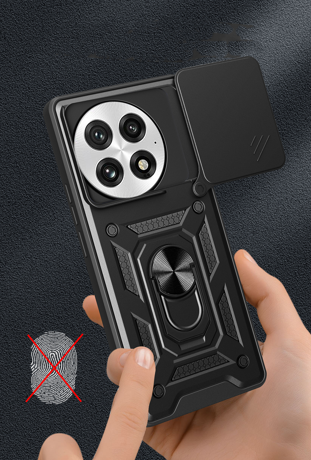 Чехол с кольцом Bumper Case для OnePlus 13