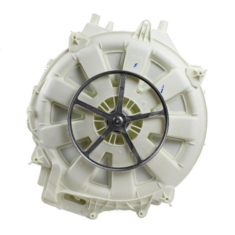 Бак в сборе с барабаноми шкивом стиральной машины Indesit, Ariston 295604, 482000072482