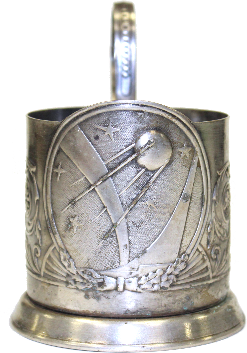 Подстаканник Спутник мельхиор