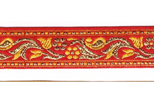 Тесьма жаккард с метанитом, с1857, рис. 9013, ш. 2,2 см