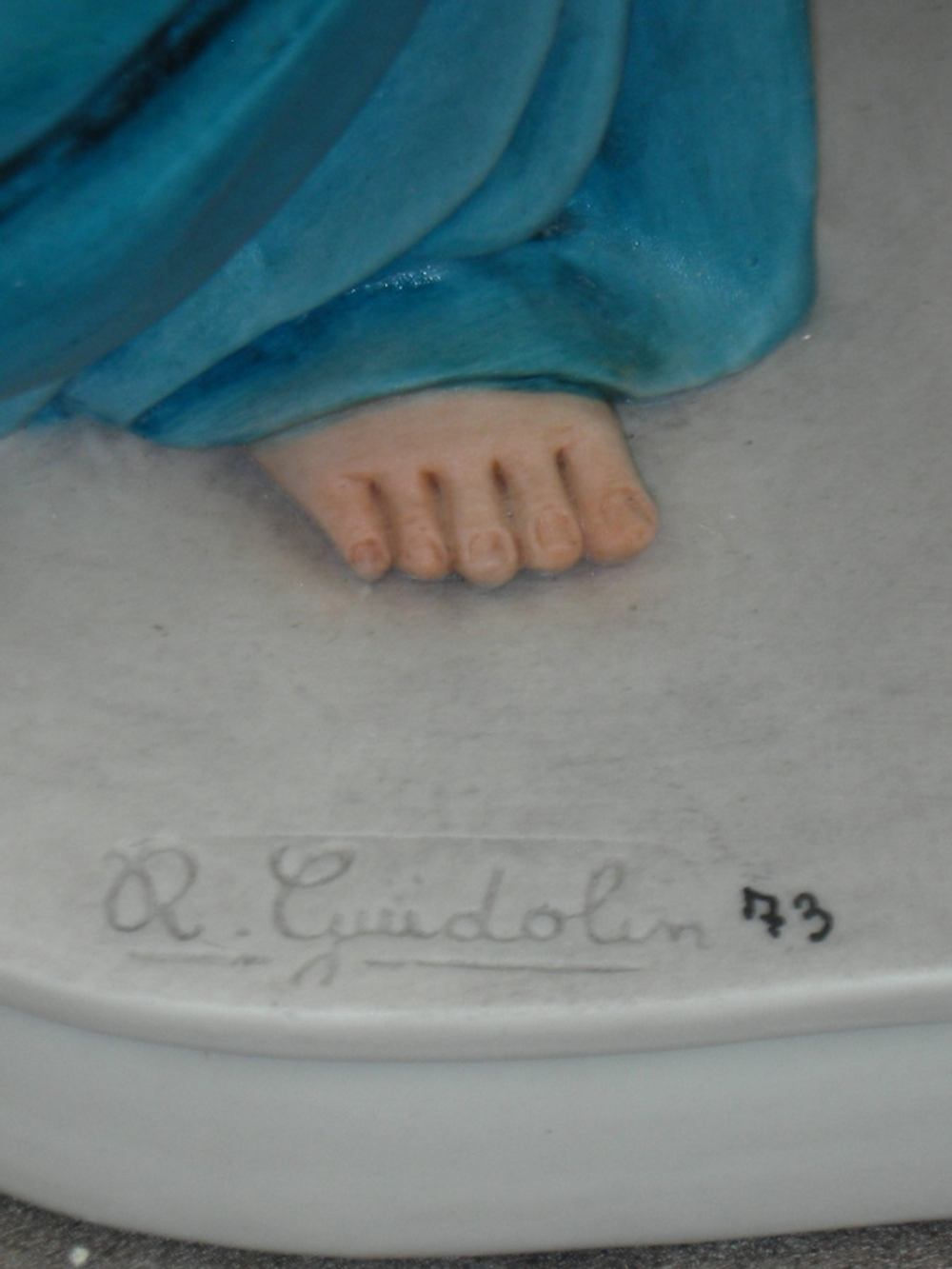 Статуэтка. Фарфор. Гиппократ отец медицины. Capodimonte. Италия