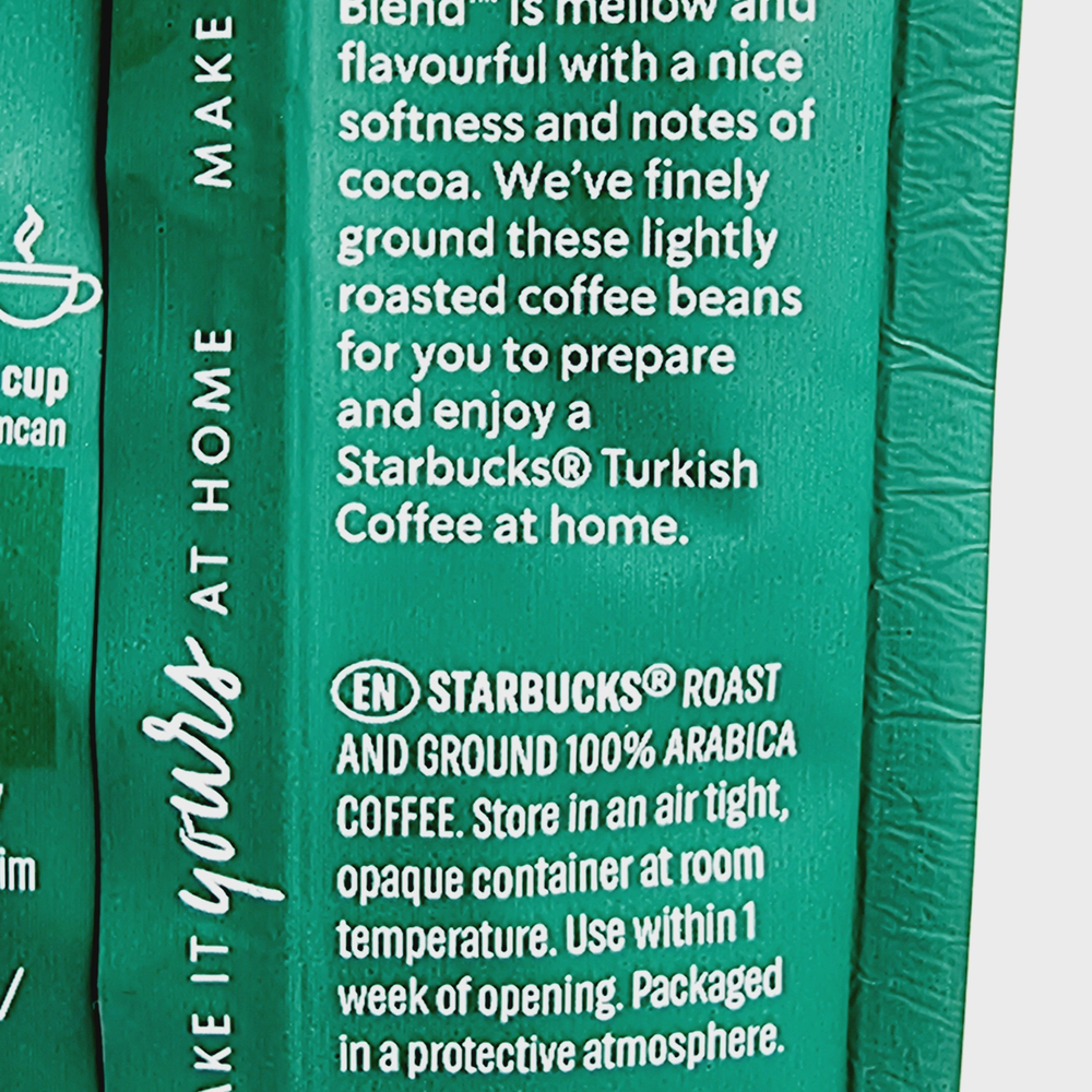 Кофе молотый Starbucks Veranda Blend Турецкий кофе, 100 г (Греция)