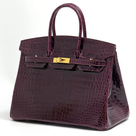 Сумка Hermes из кожи крокодила 35 см