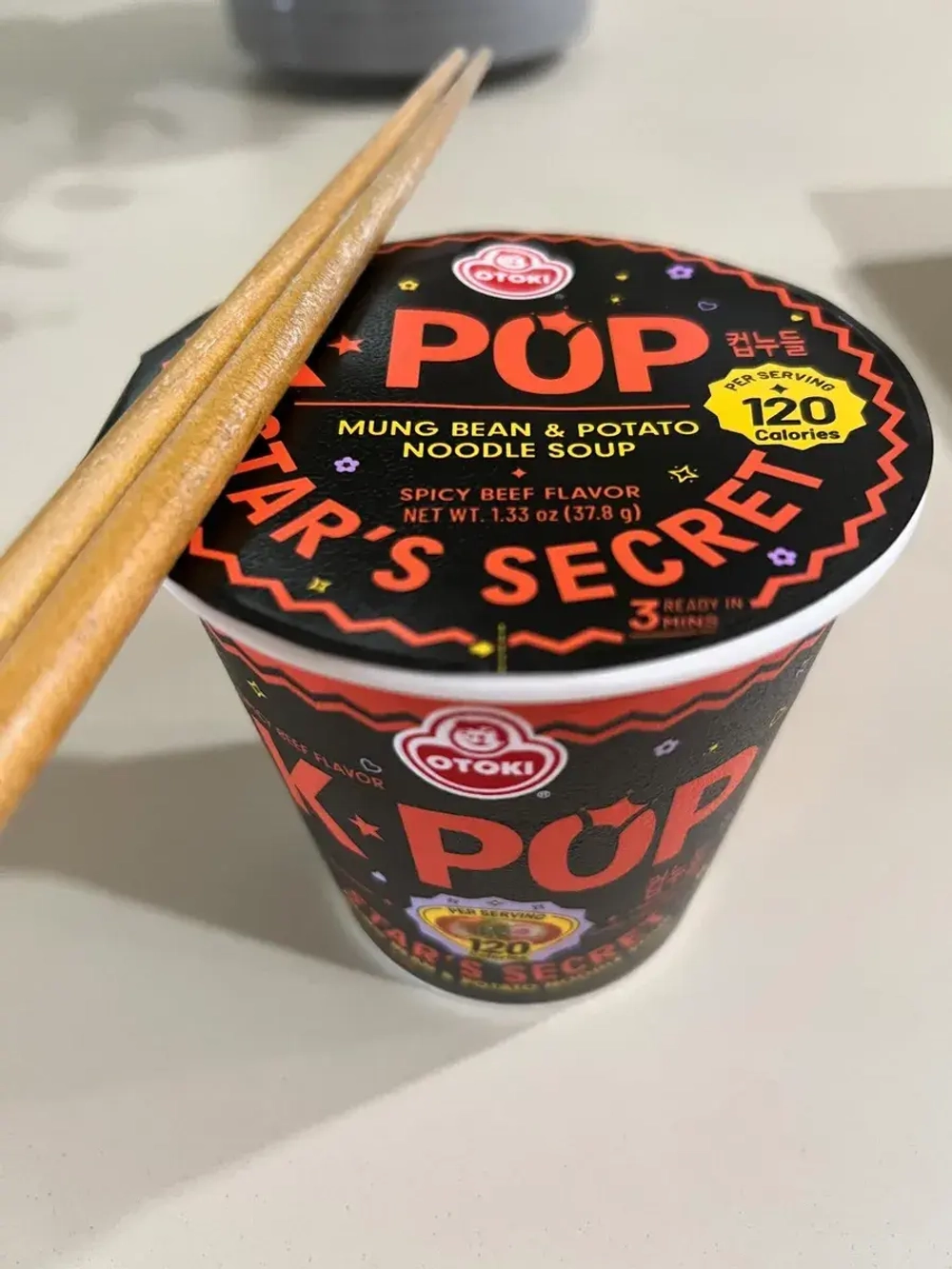 Лапша K-Pop со вкусом острой говядины 37,8 г * 6 шт