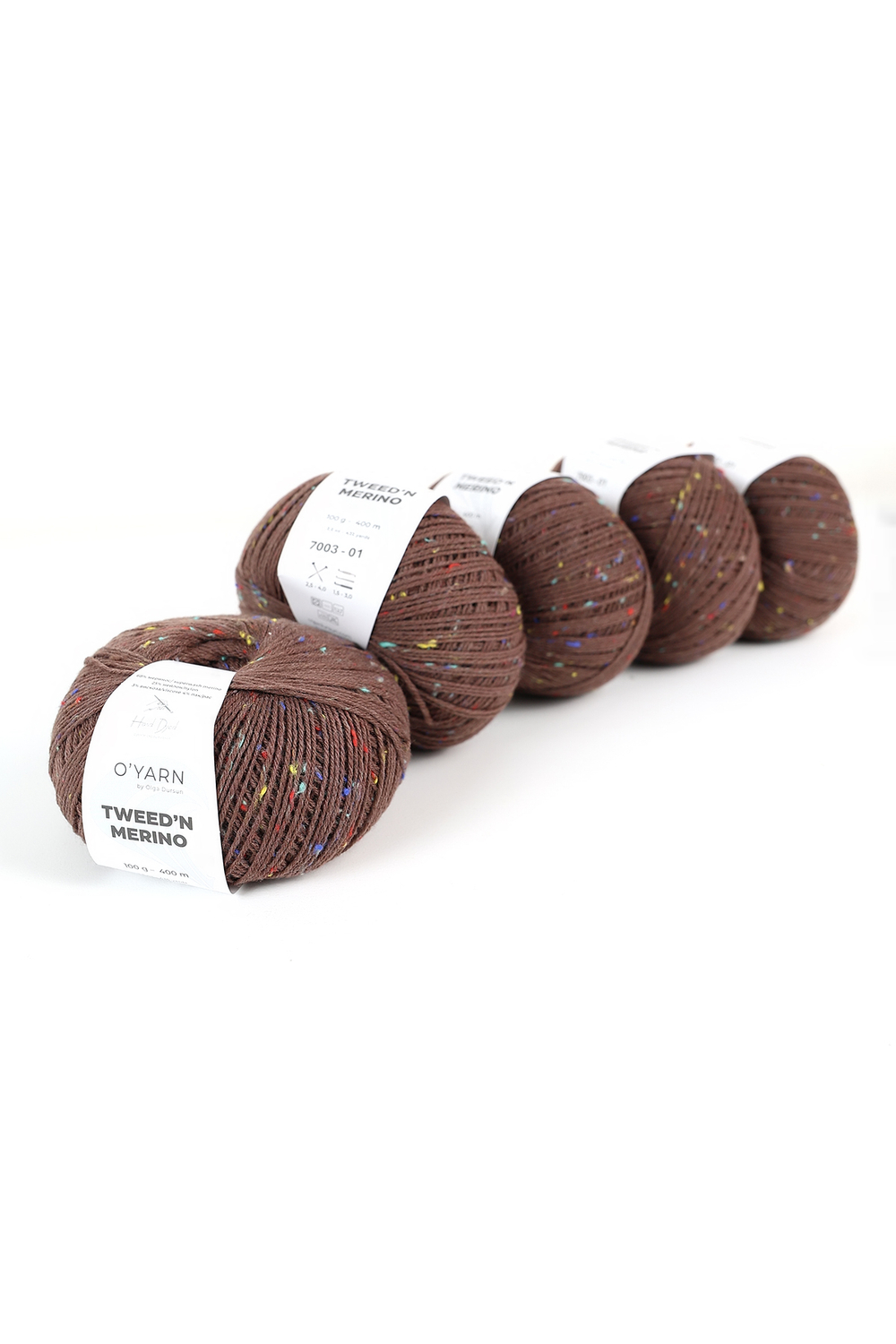 Пряжа TWEED’N MERINO с цветными крапинками, 500г