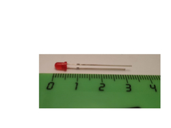 1000 шт./ Светодиод 3mm красный RL14013 красная матовая колба