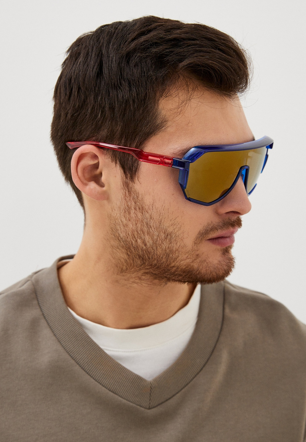 Спортивные очки HILX Newblood / Shiny Royal Red / Gold Lens
