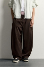 БРЮКИ BALLOON FIT С БОКОВЫМИ ЗАЩИПАМИ — ZARA