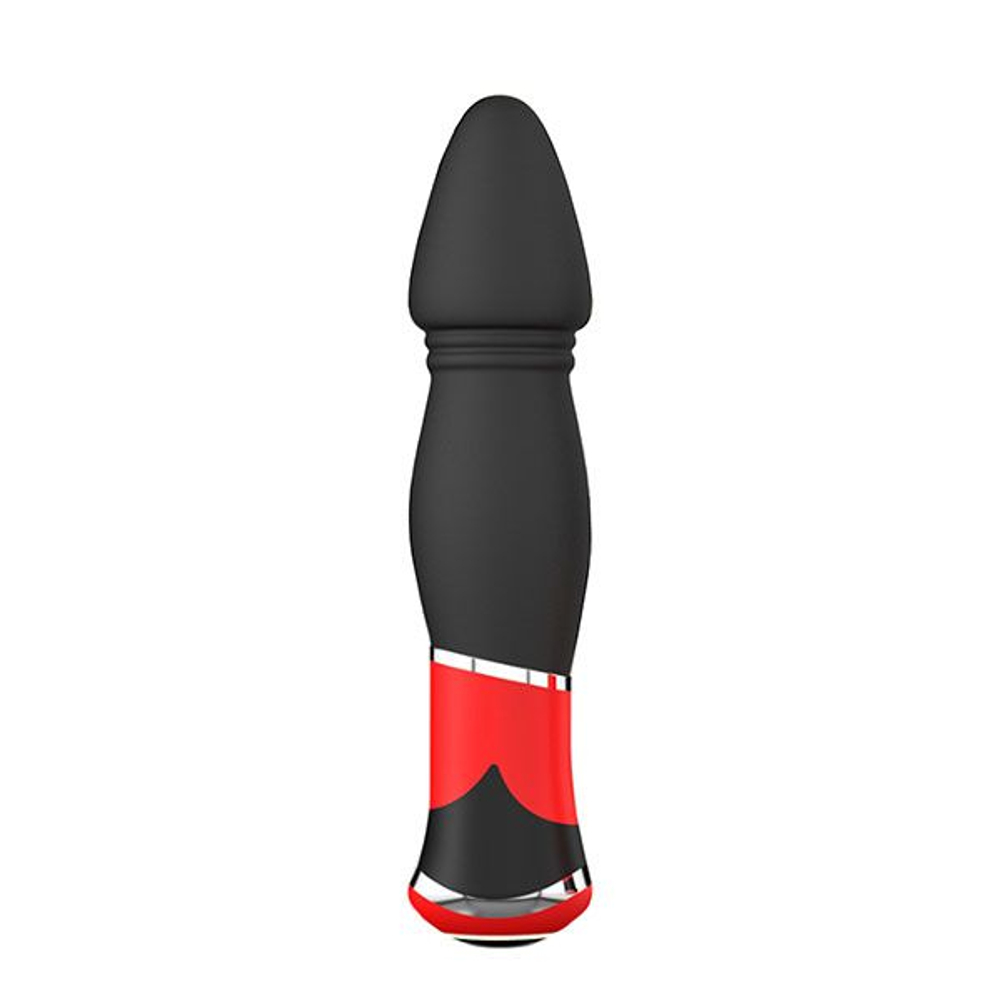 Чёрный анальный стимулятор с вибрацией BOOTYFUL CONED VIBE BLACK (Цвет: черный)