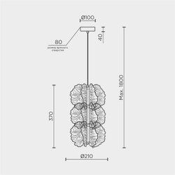 Подвесная люстра MODELIGHT MDL.65223.3HC GD
