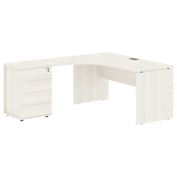 Стол эргономичный с тумбой EDCET 1518(L)  1560х1880х750 EDIS