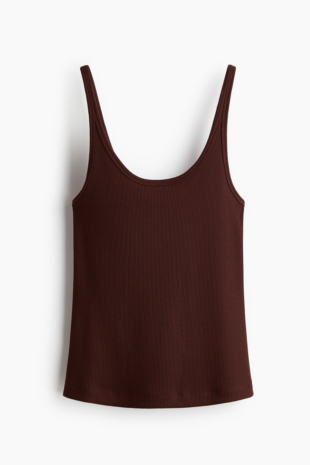 Топ без рукавов в рубчик - H&M