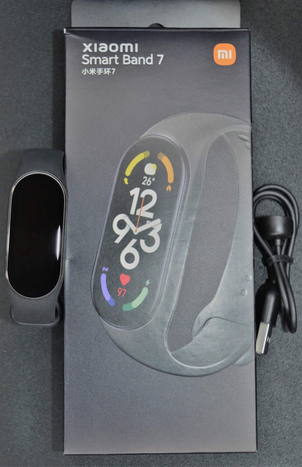 Умный браслет Xiaomi Smart Band 7 46 мм без NFC, черный