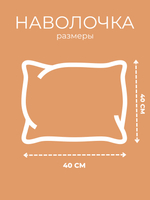 Наволочка декоративная 40х40 Люди в масках 1 шт.