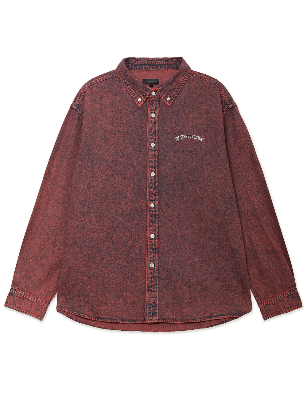 Мужская Рубашка Washed Denim