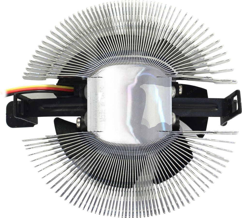 Кулер PCCooler E80 (3пин, 775/1155/AM4-FM2, 22дБ, 2200 об/мин, Al)