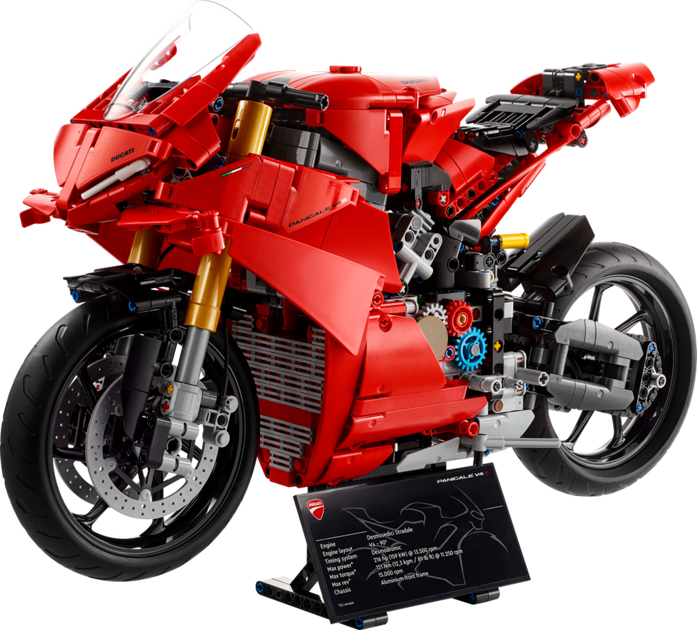 Конструктор Лего Техник Мотоцикл Дукати Панигале | LEGO Technic Ducati Panigale V4 S Motorcycle 42202, 1603 детали (18+)