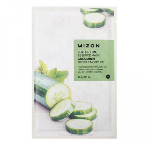 Тканевая маска для лица с экстрактом огурца (Joyful time essence mask cucumber) Mizon | Мизон 23г