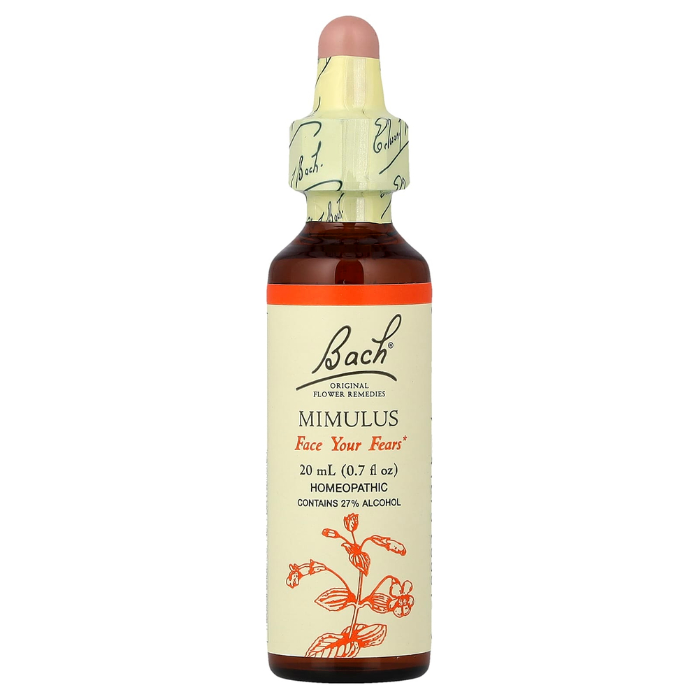 Bach, Original Flower Remedies, мимулус, 20 мл (0,7 жидк. унц.)