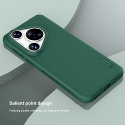 Усиленный двухкомпонентный чехол зеленого цвета (Deep Green) от Nillkin для Huawei Pura 70, серия Super Frosted Shield Pro