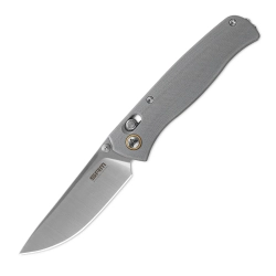 Нож складной SRM 255L-GK2 Medal Satin (10Cr15CoMoV, Bluish Grey G10)