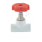 Клапан (вентиль) PP-R запорный белый Дн 25х90гр внутренняя пайка VALFEX 10146025