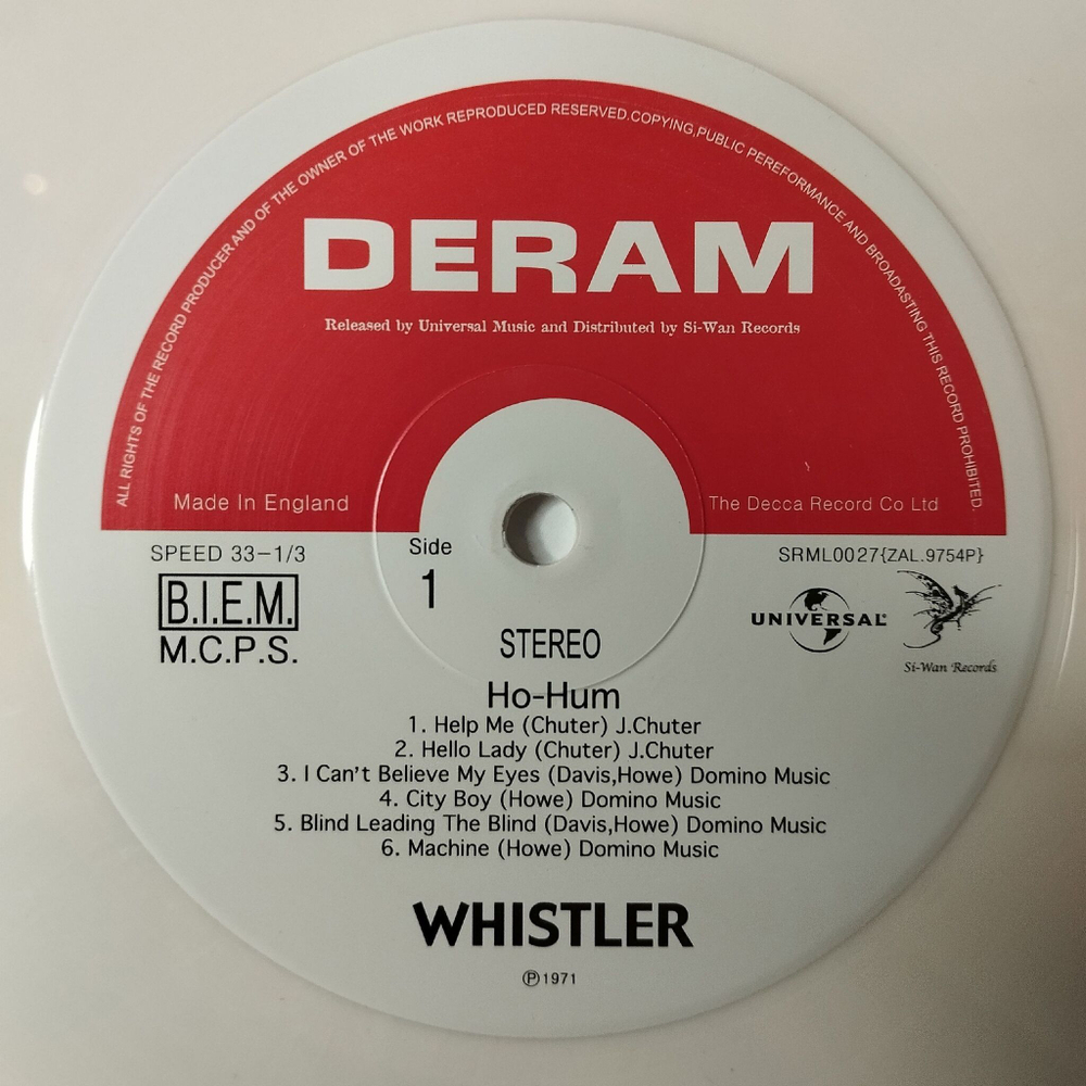 Винтажная виниловая пластинка LP Whistler Ho Hum (South Korea 2005)