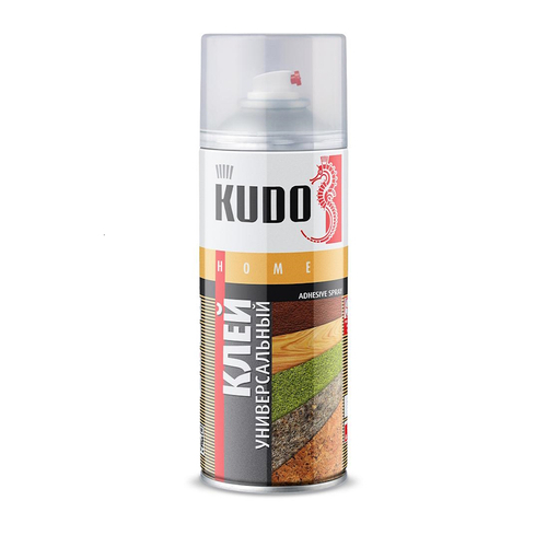 Клей аэрозольный универс.  KUDO HOME  520мл
