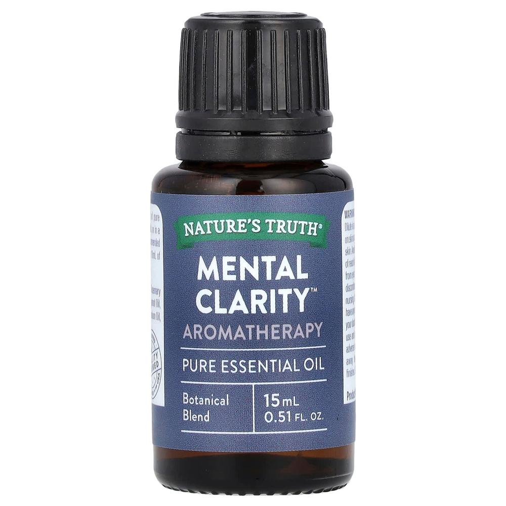 Nature's Truth, Чистое эфирное масло, Focusing Mental Clarity ™, 15 мл (0,51 жидк. унц.)