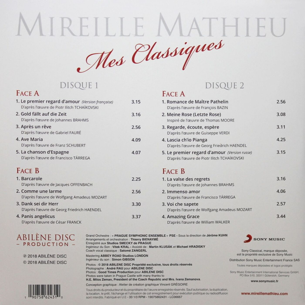 Mireille Mathieu — Mes Classiques (2LP)
