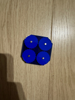 Square Counters, two tracks. Blue