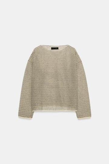 ZARA ТОНКИЙ ДЖЕМПЕР В ПОЛОСКУ, ПОЛОСКИ