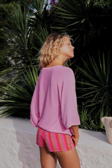 ZARA ДЖИНСОВЫЕ МИНИ-ШОРТЫ TRF В ПОЛОСКУ, ПОЛОСКИ
